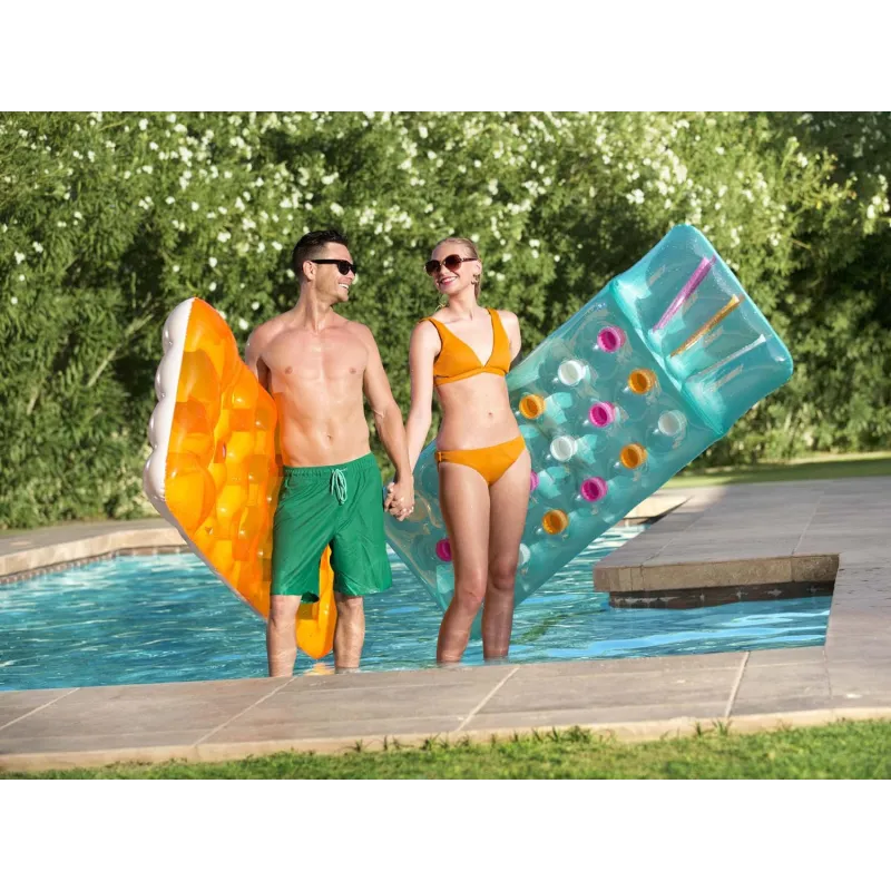 Matelas 188 x 71 cm Bestway 43014 bleu, idéal pour le jardin ou la plage