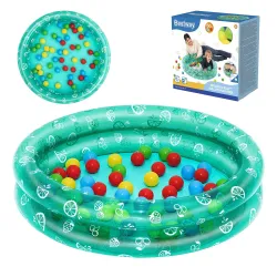 Piscine Gonflable Enfants avec Balles 91x20cm Bestway 51141