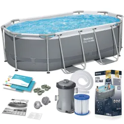 Piscine de jardin avec structure 305 x 200 x 84 cm 10-en-1 Bestway 5614A