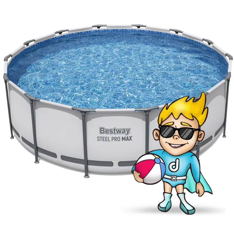 Base durable pour piscine de jardin 427 x 122 cm 12en1