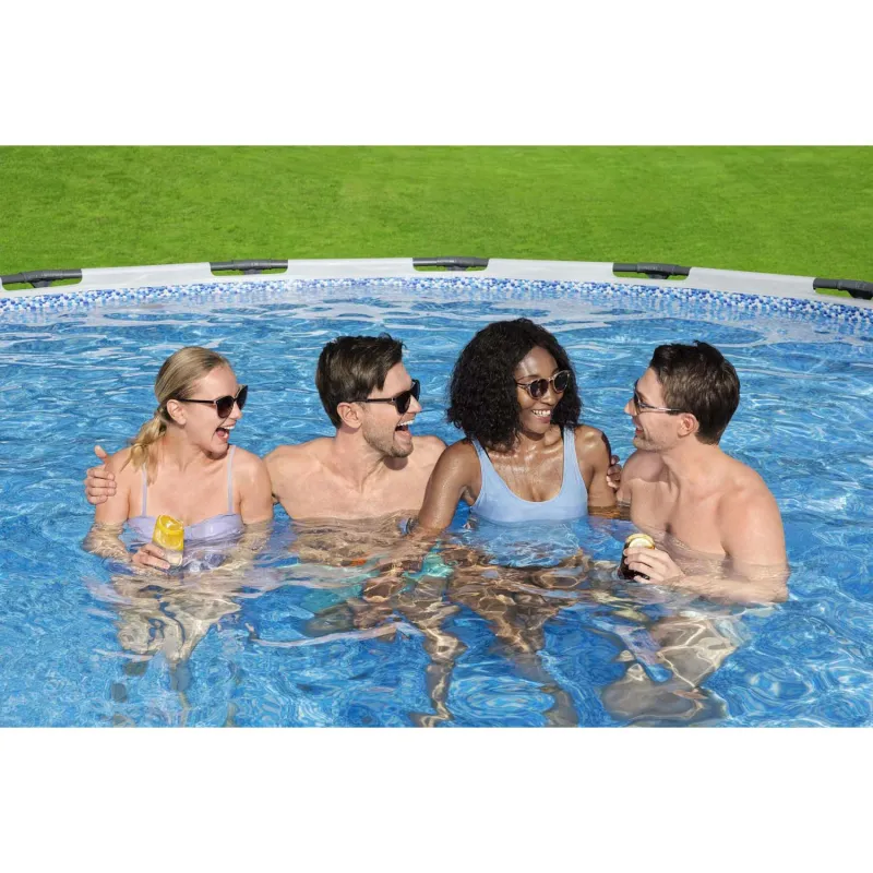 Piscine de jardin 427 x 107 cm, parfaite pour se rafraîchir cet été