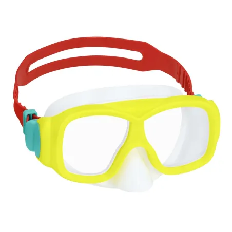 Masque de natation jaune-rouge Bestway 22039, parfait pour s'amuser dans l'eau