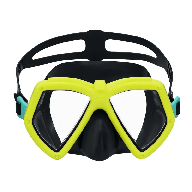 Masque de natation confortable, offrant une bonne visibilité sous l'eau