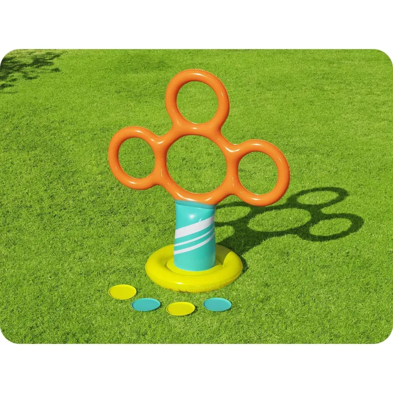 Bestway Support Frisbee avec Cerceaux pour Enfants, idéal pour le jeu dans le jardin