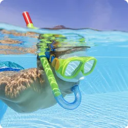 Bestway 24035 Set de Plongée Vert, idéal pour le snorkeling