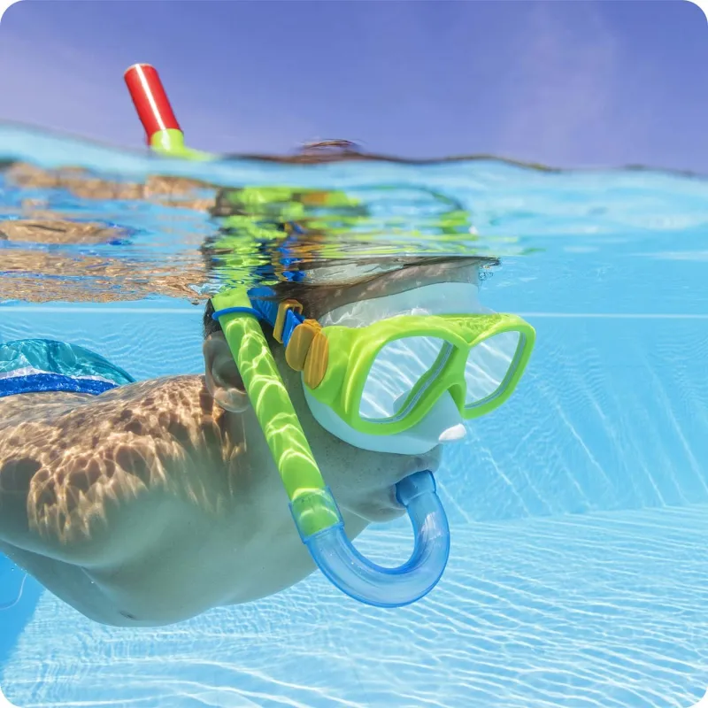 Bestway 24035 Set de Plongée Vert, idéal pour le snorkeling