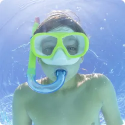 Bestway 24035 Set de Plongée Vert, parfait pour les enfants et les adultes