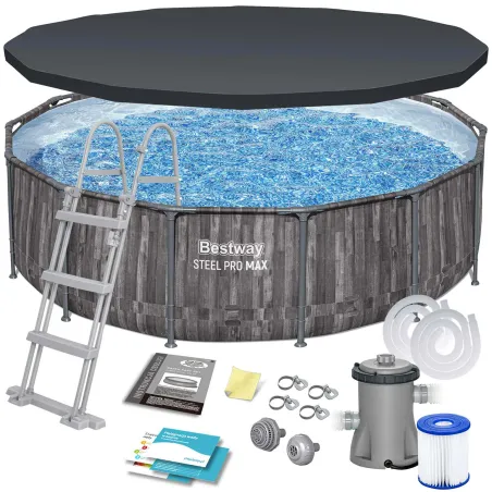 Piscine de jardin 427 x 107 cm avec 11 accessoires Bestway 5614Z