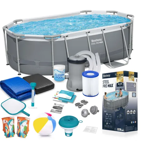 Piscine tubulaire Bestway 5614A 305 x 200 x 84 cm pour le jardin