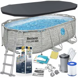Piscine de Jardin Tubulaire 427 x 250 x 100 cm 12in1 Bestway 56714N