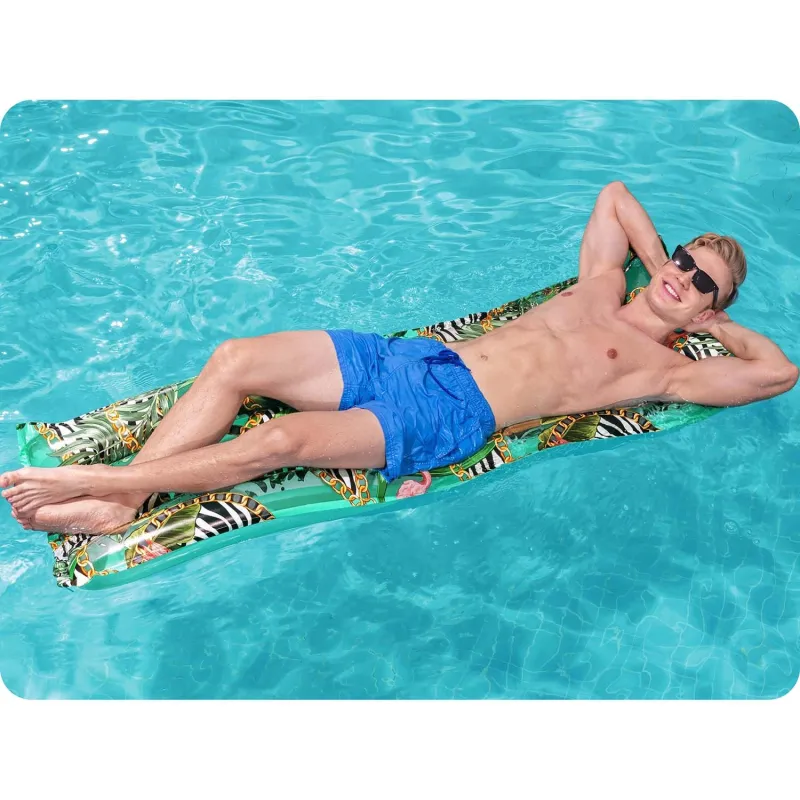 Matelas de nage Jungle en matériau durable, parfait pour les vacances