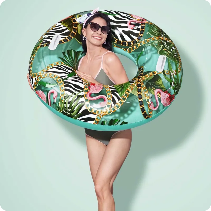 Bouée de natation colorée de 114 cm, idéale pour la plage