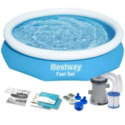 Bestway 57450 Piscine Gonflable Jardin 244 x 61cm 9en1