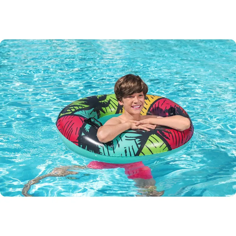 Idéal pour s'amuser dans la piscine, bouée turquoise, catégorie: Bouées