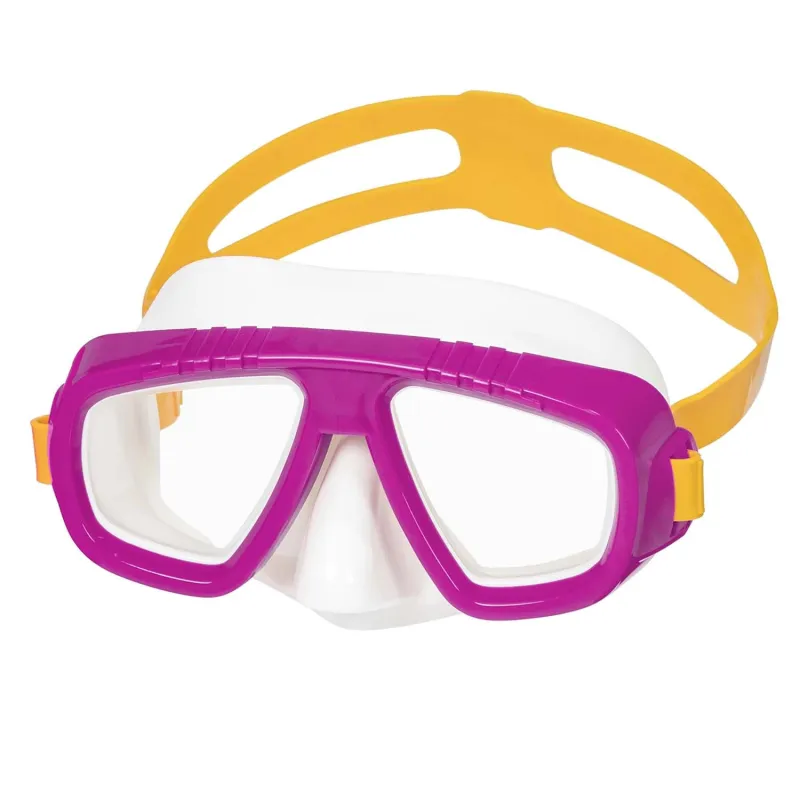 Masque de natation de couleur rose, idéal pour les jeunes nageurs