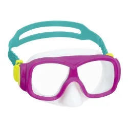 Masque de natation rose-turquoise Bestway 22039, parfait pour s'amuser dans l'eau