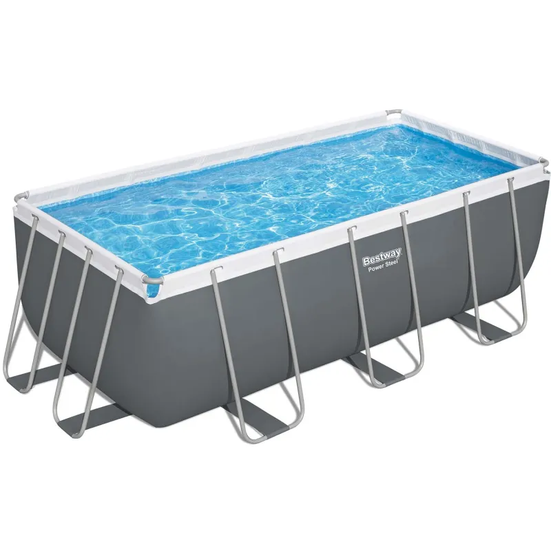Piscine de jardin 412 x 201 x 122 cm, durable et pratique pour l'été