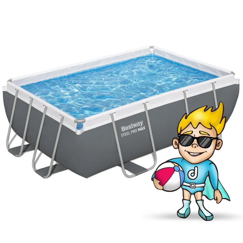 Piscine de jardin bleue 282 x 196 x 84 cm Bestway 56629N