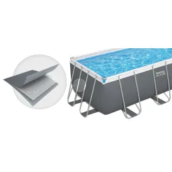 Piscine de jardin bleue 412 x 201 x 122 cm 11-en-1 pour le plaisir en famille