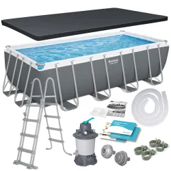 Piscine de Jardin Tubulaire 488 x 244 x 122 cm 11en1 Bestway 56671N