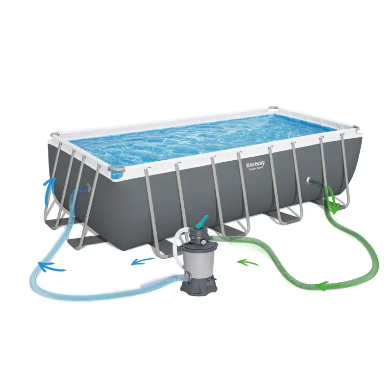 Piscine de jardin pour s'amuser, 488 x 244 x 122 cm, 11en1 Bestway 56671N