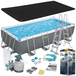 Bestway 56466N Piscine de jardin à structure 549 x 274 x 122 cm 12en1