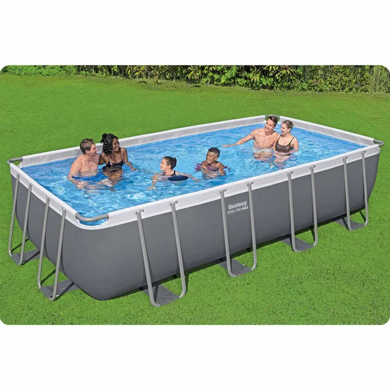 Bestway piscine de jardin 549 x 274 x 122 cm, idéale pour les fêtes d'été au jardin