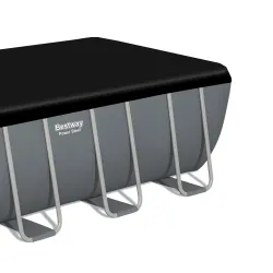 Piscine tubulaire 488x244x122 cm 18in1, fabriquée en PVC durable