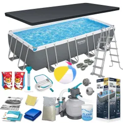 Piscine de jardin à armature 549x274x122cm 17-en-1 Bestway 56466N