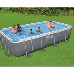 Piscine de jardin avec parois durables 549x274x122cm 17-en-1