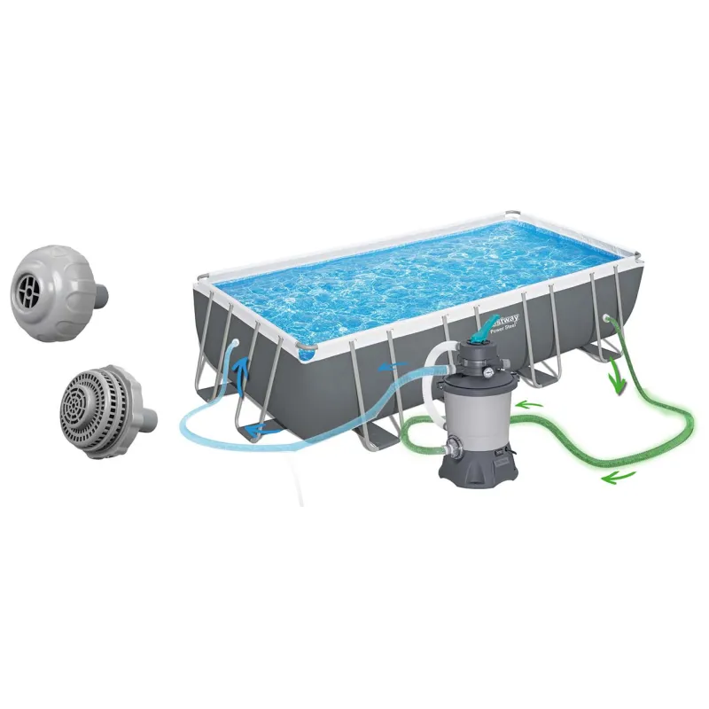 Piscine de jardin pour toute la famille 549x274x122cm 17-en-1