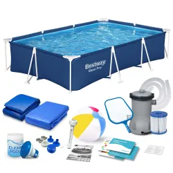 Piscine de jardin cadre 300 x 201 x 66 cm 16in1 Bestway 56404N