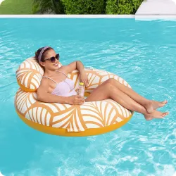 Bestway 43643 Bouée Gonflable avec Dossier, génial pour les enfants et les adultes