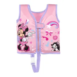 Gilet d'apprentissage natation Minnie, rose, idéal pour le plaisir à la piscine et l'apprentissage