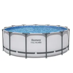 Piscine avec structure métallique 396 x 122 cm, durable et facile à installer