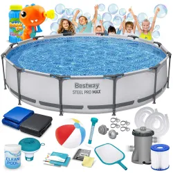 Piscine à ossature 366 x 76 cm, parfaite pour l'été, 16en1 Bestway 56416