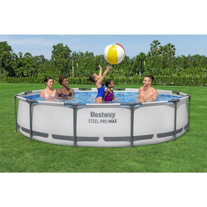 Piscine à ossature bleue 366 x 76 cm, parfaite pour les enfants et l'été