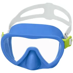 Masque de natation bleu, idéal pour les vacances d'été au bord de l'eau