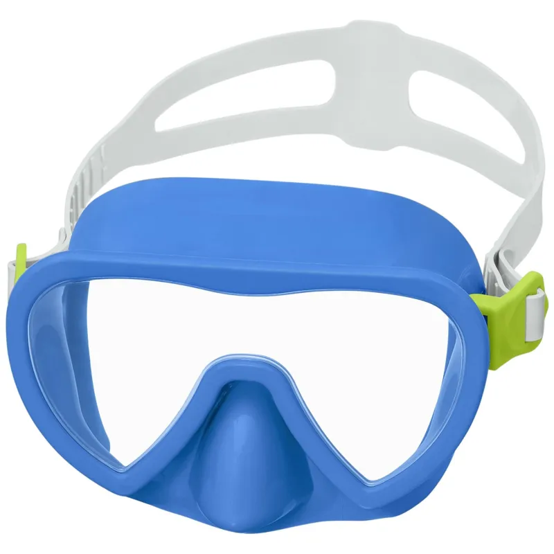 Masque de natation bleu, idéal pour les vacances d'été au bord de l'eau