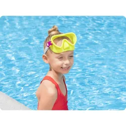 Masque de natation jaune tendance, idéal pour la piscine ou la plage