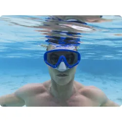 Masque de natation bleu élégant, parfait pour la piscine et la plage