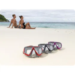 Masque de natation rouge Bestway 22052, idéal pour s'amuser à la piscine