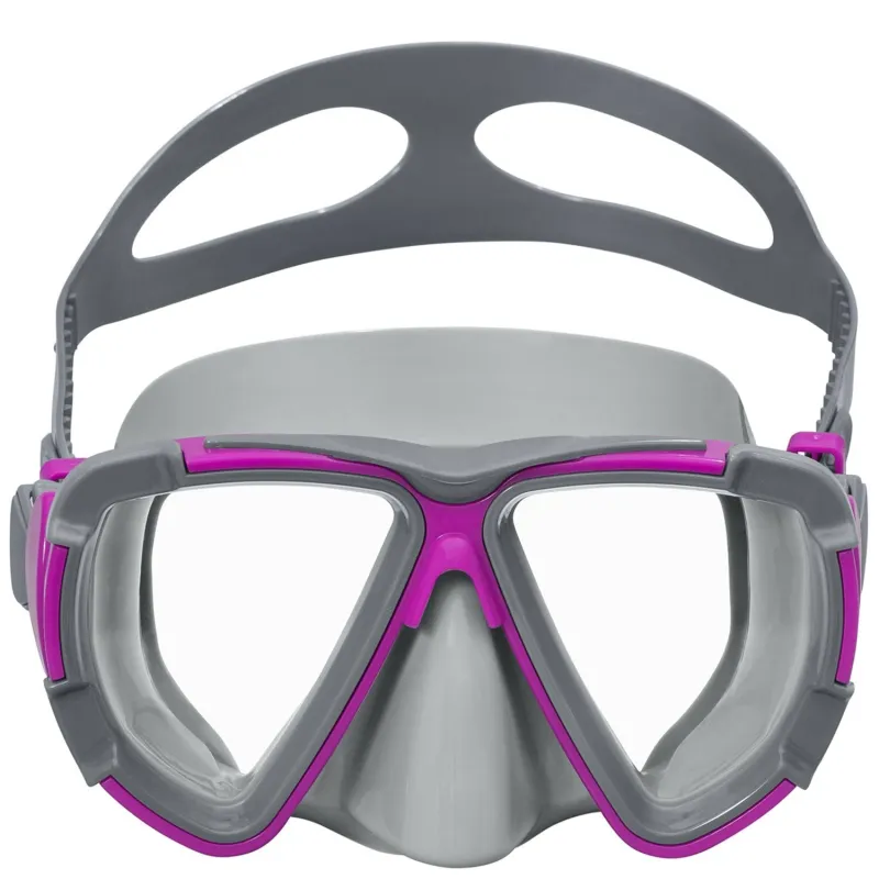 Masque de natation violet fabriqué avec des matériaux de haute qualité pour le confort