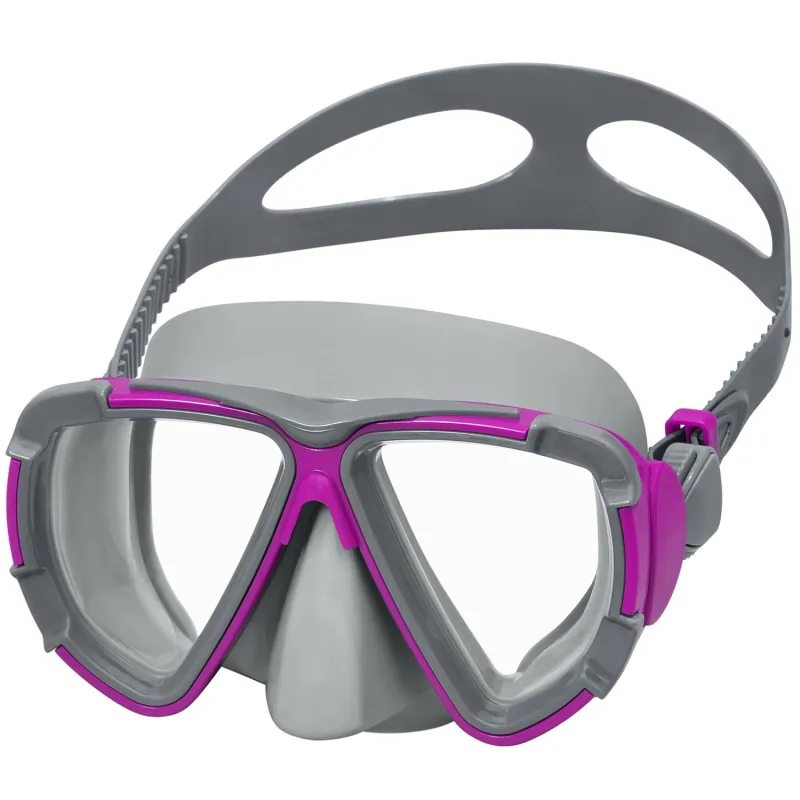Masque de natation violet, idéal pour les enfants et les adultes lors des activités estivales