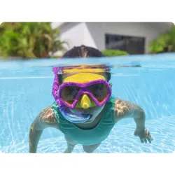 Set de plongée rose Bestway 24023, élégant et pratique pour la baignade