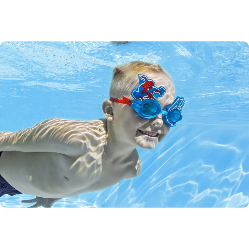 Lunettes de Natation Spider-Man, design attrayant, parfaites pour jouer dans l'eau