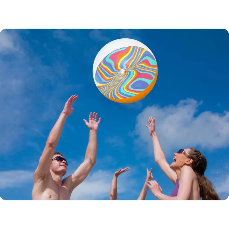 Ballon de plage gonflable 46 cm Bestway 31042, idéal pour les jeux au jardin et à la plage