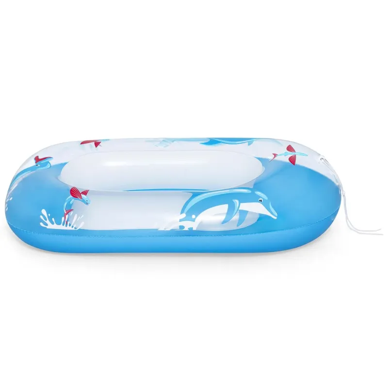 Matelas plage gonflable dauphin 102 x 69 cm, forme amusante pour enfants Bestway 34037