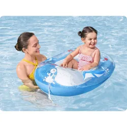 Matelas plage gonflable dauphin 102 x 69 cm, parfait pour la plage et la piscine Bestway 34037