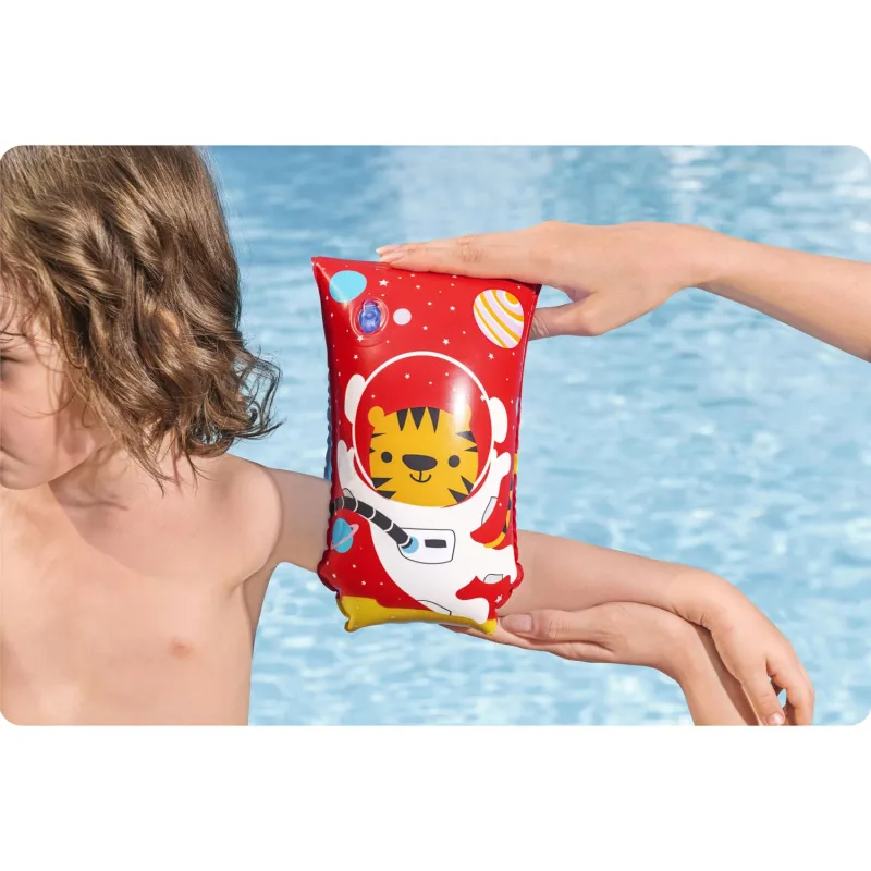Brassards colorés pour enfants avec motif tigre